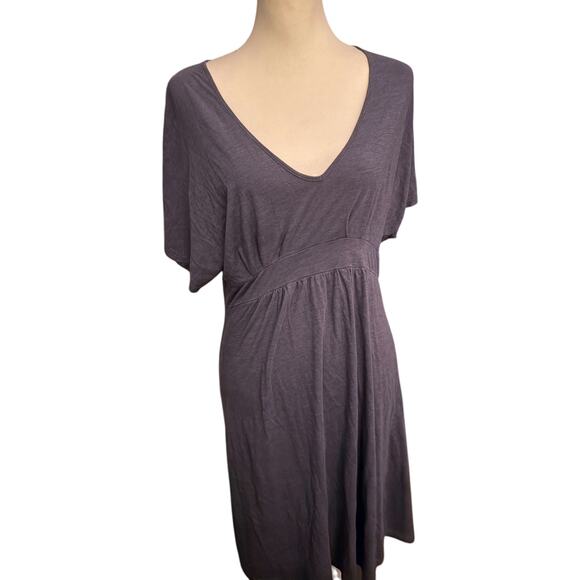 Garnet Hill Easy Banded Knit Dress, Cotton Modal Blend, Women's Size Small - Picture 1 of 5